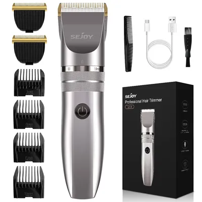 SEJOY Hair Trimmer for Men Hair Clippers for Barbers Electric Trimmer Rechargeable Cordless Shaver