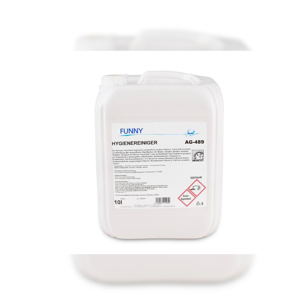 Plock GmbH Funny Hygienereiniger - 10 L Kanister - schnellwirkend - Universalreiniger Image