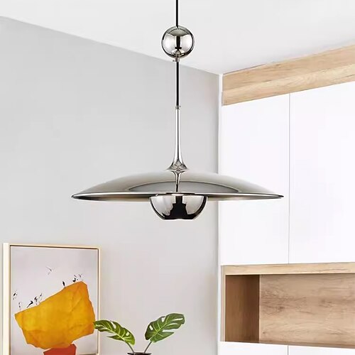 LED-Pendelleuchte, warmweiß, 30/40/50 cm, industrieller Flaschenzug-Kronleuchter mit verstellbarem Retro-Landhausstil und einziehbarer Drahtlampe für Innenbeleuchtung und Deckenbeleuchtung zu Hause, Image
