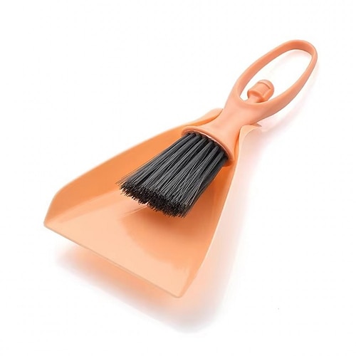 Mini-Besen Kehrschaufel-Set – Schreibtisch-Reinigungsbürste für Tastatur, Schubladen, Ecken kleine Lücken, Haushaltsreinigungswerkzeug Image