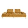 KAWOLA Sofa WIOLO Schlafsofa Daybed velvet cognac