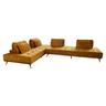 KAWOLA Sofa WIOLO Ecksofa velvet cognac