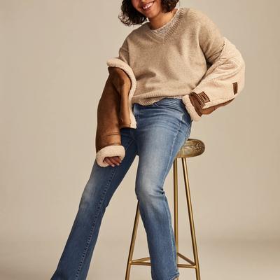 Lucky Brand High Rise Curvy Flare - Women's Pants Denim Flare Flared Jeans in Something Sweet, Size 24 x 32