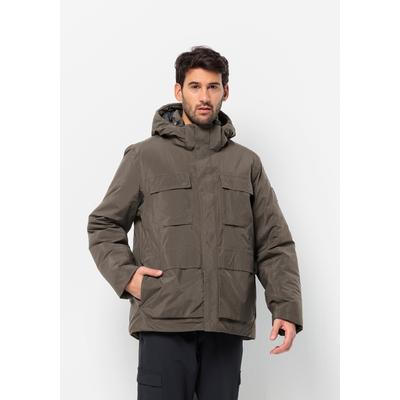 Winterjacke JACK WOLFSKIN "TEXTOR UTILITY JKT M" Gr. S (48), braun (cold-coffee) Herren Jacken