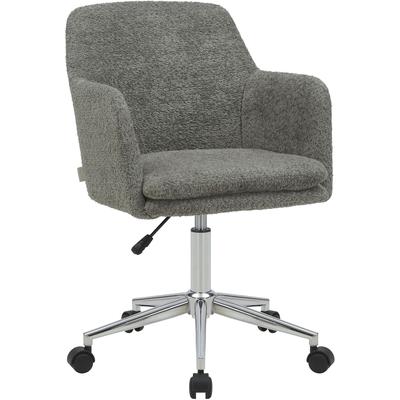 Bürostuhl "DILAYLA", grau, B:64cm H:98cm T:64cm, Metallrahmen und -basis, Sperrholz, Schaumstoff, Stoff, LEGER HOME BY LENA GERCKE, Stühle, zeitloses Design Image