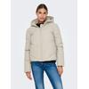Steppjacke JDY "JDYARNHEM WATER REP SHORT PUFFA OTW NOOS", Damen, Gr. M (38), gelb (moonbeam), Steppware, Obermaterial: 100% Polyester, unifarben, modisch, Langarm, Jacken