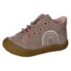 Lauflernschuh PEPINO BY RICOSTA "Kally", Kinder, Gr. 25, rosa (altrosa regenbogen), Leder, casual, Schuhe, Babyschuh, Pre Walker mit Stickerei, Größenschablone zum Download