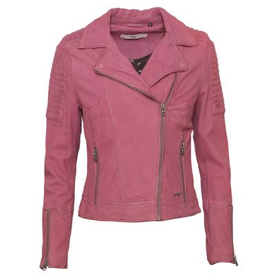 Lederjacke MAZE "42021147", Damen, Gr. XL, lila (schwarz orchid), Obermaterial: 100% Lammleder / Innenfutter: 100% Baumwolle / Ärmelfutter: 100% Polyester, Jacken Image