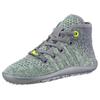 Barfußschuh LEGUANO "LEGUANITO GO KIWI", Kinder, Gr. 30, grün (kiwi, grau), Textil, sportlich, Schuhe, Freizeitschuh, Schnürboots, Kinderschuh, speziell entwickelte Sohle