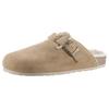Clog BIO LIFE "Esc", Damen, Gr. 42, beige, Veloursleder, unifarben, klassisch, Schuhe, Hausschuh, Schlappen, Homeslipper mit Warmfutter