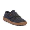 Hausschuh FRODDO "BAREFOOT WOOLY", Kinder, Gr. 31, blau (dunkelblau), Wolle, Basic, Schuhe, Klettschuh, Kindergartenschuh mit Wollfutter