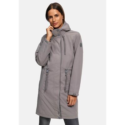 Outdoorjacke MARIKOO "Megumii", Damen, Gr. M, grau, Obermaterial: 100% Polyester; Innenmaterial: 100% Polyester; Futter & Wattierung: 100% Polyester, Jacken, mit weichem Teddyfell innen Image