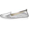 Slipper ANDREA CONTI, Damen, Gr. 37, silber (silberfarben), Glattleder, Leder, modisch, Schuhe