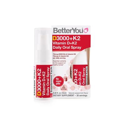 Plus Size Women's D3000 Plus K2 Vitamin D Plus K2 Oral Spray by BetterYou in O