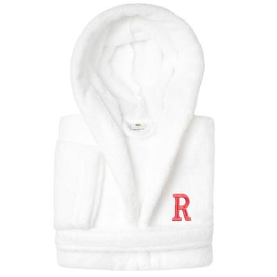 Sweet Kids 100% Polyester SUPER PLUSH Double Brushed Hooded Bathrobe with Pink Bookman Monogram