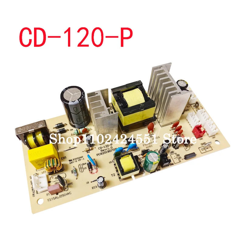 Scheda di controllo del dispositivo di raffreddamento del vino CD-120-P REV-1.0-PCB 20180709 Il foglio di refrigerazione L1 E35524 parte la scheda madre della ventola interna ed esterna
