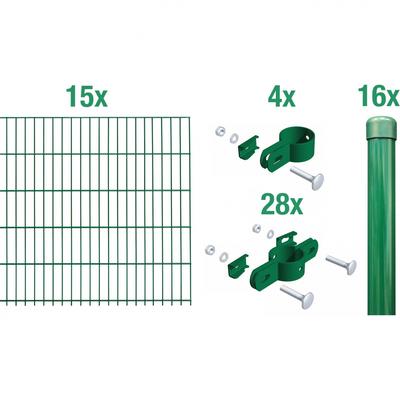 Alberts Einstabmatten Zaun-Set grün, zum Einbetonieren, 100 cm, 30 m Image