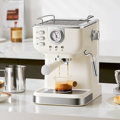 macchina da caffè retrò italiana semi-automatica home office alta pressione vapore concentrato schiuma di latte caffettiera