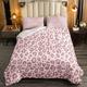 Pink Leopard Skin Leopard Duvet Set For Kids Boys Girls Africa Cheetah Child Bedding Set Ultra Soft Safari Animal Fur Down Comforter King Size