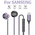 Cuffie cablate per Samsung HiFi Surround In-ear USB tipo C 3.5mm con controllo del cavo auricolari cablati per Galaxy S24 S23 A55 Ultra