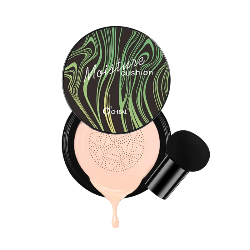 Ocheal BB Cream Cuscino d'aria Fondotinta compatto Crema correttore per viso Cosmetici Trucco Soffio di testa a fungo
