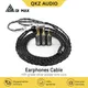 QKZ Q1 MAX Auricolari Aggiornamento Cavo Audio 16 Supporto 352 Core 3in1 Placcato Argento MMCX QDC KZ C per QKZ HBB ZXT AS16 PRO ZSN PRO X