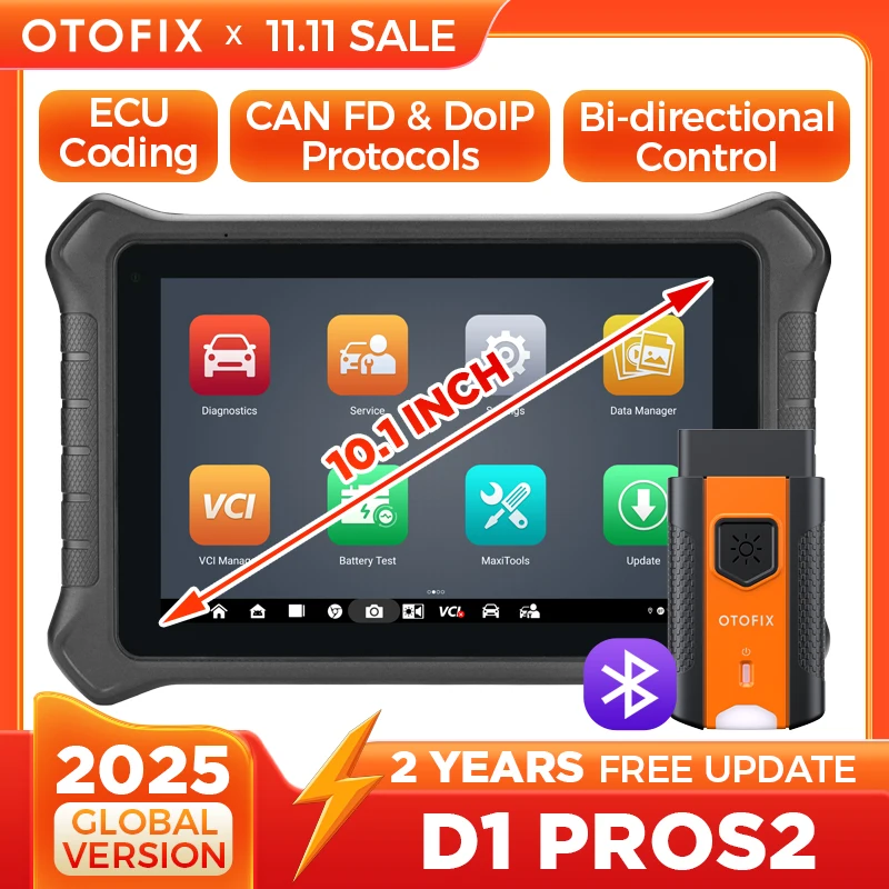 OTOFIX D1 PROS2 Bidirektionales Scan-Tool, Bluetooth-Diagnosetool, aktualisiert auf D1 PRO, OBD2-Scanner, ECU-Codierung, Diagnosescanner Image