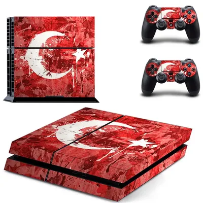 Türkei Nationalen Flagge PS4 Aufkleber Play station 4 Haut PS 4 Aufkleber Aufkleber Abdeckung Für PlayStation 4 PS4 Konsole & controller Skins