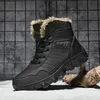 2024 neue Winter männer stiefel Hausschuhe Warme Männer Schuhe Wasserdicht Nicht-Slip Plüsch Turnschuhe Männlichen leder Stiefel Plus größe 48
