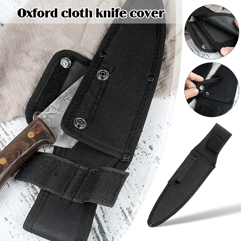 Chef Wasserdichte Oxford Scheide Halter Messer Scheide Holster Gürtel Schleife Fall Taschenlampe Fall Camp Outdoor Tragen Falten Messer Kochen Werkzeug Image