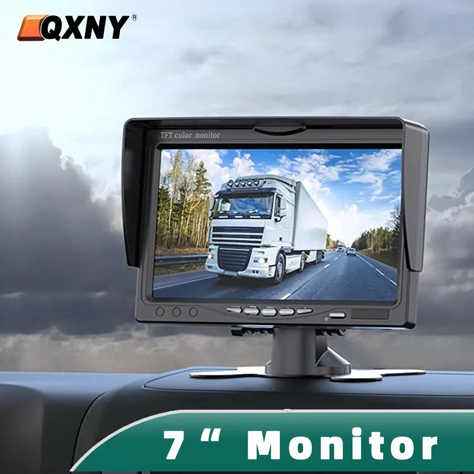 7 "HD Auto Monitor TFT LCD Sonnenschutz Display Rückansicht 12V/24V für Fahrzeug Backup Kamera CCTV Home Security Überwachung
