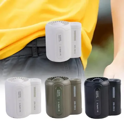 Tragbarer Taillen-Hänge lüfter 3 Geschwindigkeiten starker Luftstrom tragbarer persönlicher Clip-Lüfter wiederauf ladbarer cooler Lüfter unter dem Hemd