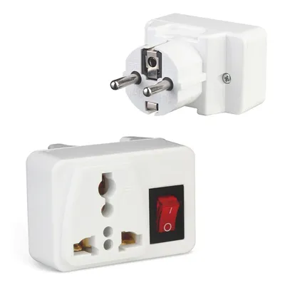 Universal-Netz stecker elektrischer Stecker mit Ein/Aus-Schalter Internat ional Travel Charger Image
