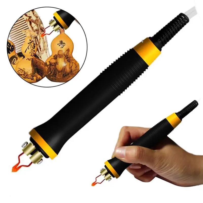 Neue 220-240V 50W Kürbis Brandmalerei Holz Brennen Stift Handwerk Eisen Löten Werkzeug Image