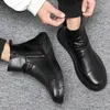 2024 männer Chelsea Stiefel Slip-on Wasserdichte Stiefeletten Retro Schwarz Männer Mode Stiefel Motorrad Schuhe Plus Größe 48