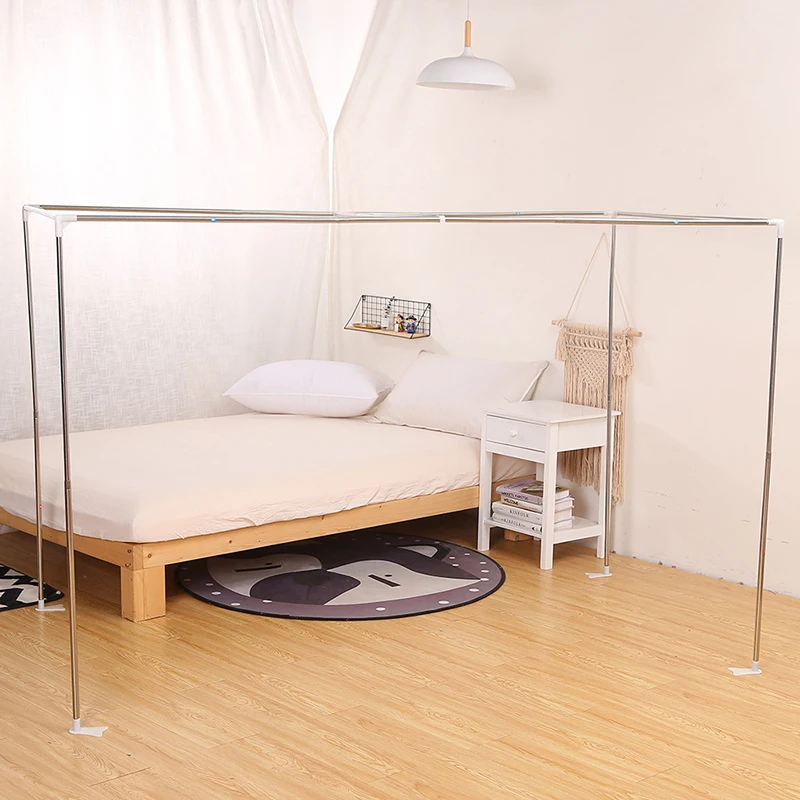 Student schlafsaal versenkbare halterung schlafsaal bett up und unten bett schattierung bett vorhang moskito net dual-verwenden vorhänge pol Image