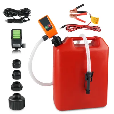 Auto transfer pumpe DC 12V Kraftstoff förder pumpe mit Auto-Stop-Sensor Lecks chutz 3,2 gpm mit 4 Tank adapter 51 "Schlauch