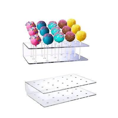 1PC 15 Hole Cake Pop Stand Candy Display Acrylic Stand Clear Durable Candy Stand Baby Shower Wedding