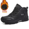 Marke Männer Winter Schnee Stiefel Wasserdichte Leder Turnschuhe Super Warm herren Stiefel Outdoor Männlichen Wanderschuhe Arbeit Schuhe Größe 39-47