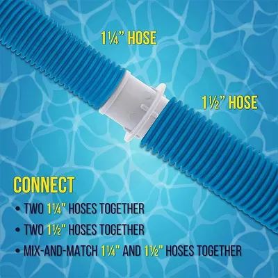 1-1/4" Or 1-1/2" Hose Connector Coupling Adapter For Swimming Pool Vacuums Hoses Filter Pump Hoses