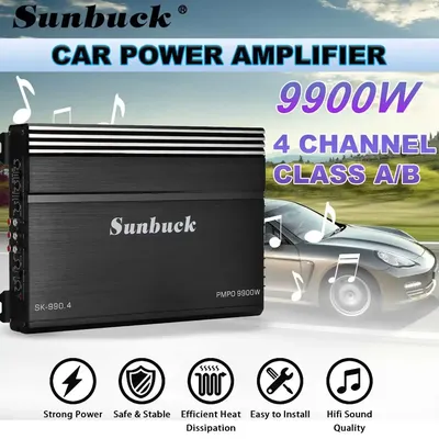 DC 12 V 9900 Watt 4 Kanal Auto Verstärker Audio Stereo Bass Lautsprecher High Power Auto Audio Verstärker Subwoofer Auto audio Verstärker