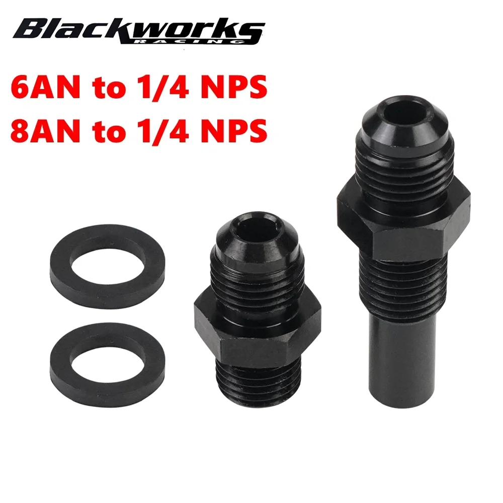 Fahrzeug modifikation 6an x 1/4nps Getriebekühler-Adapter anschlüsse Ölkühlung vorne und hinten für gm 2010-2015 4 l80e Image