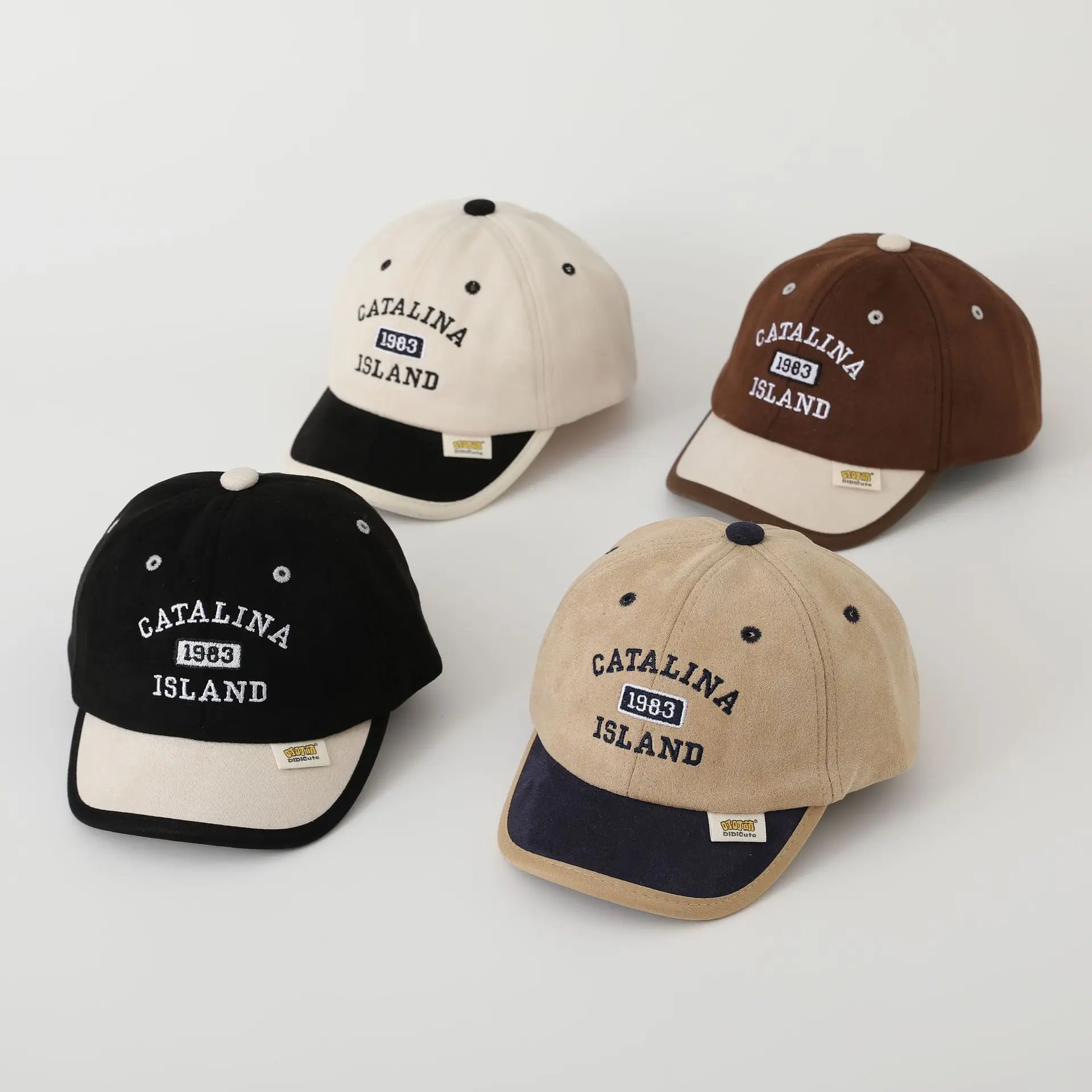 2024 neue Herbst Patchwork Brief Muster Hut Kinder Jungen Mädchen Im Freien Baseball Kappe Image