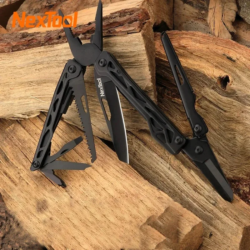 NexTool Black Knight Multifunktions-Camping-Werkzeuge Messer Outdoor Survival Klappzange Schere Hand Multitool Tool Kit Image