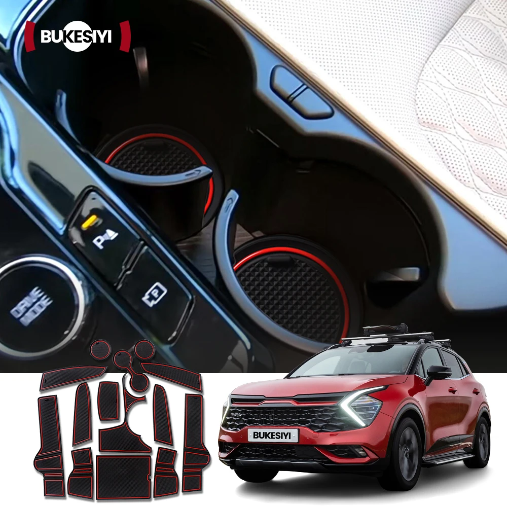 Für Kia Sportage NQ5 5 2022 2023 2024 Nordamerikanische/Koreanische Versionen Auto Anti-Slip Tor Slot Tasse matte Auto Innen Zubehör Image