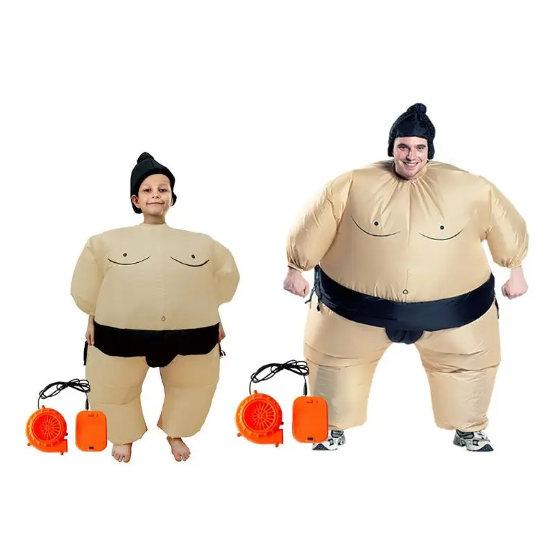 Sumo Wrestler Kostüm Aufblasbare Anzug Blow Up Outfit Cosplay Partei Kleid für Kind und Erwachsenen Image