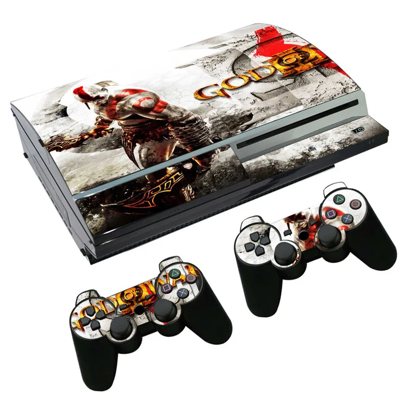 Spiel God of War Skin Aufkleber Aufkleber für PS3 Fat Konsole und Controller für PS3 Fat Skins Aufkleber Vinyl