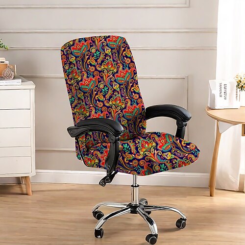 Küchenstuhlbezug Geometrisch Bedruckt Polyester Überzüge Image