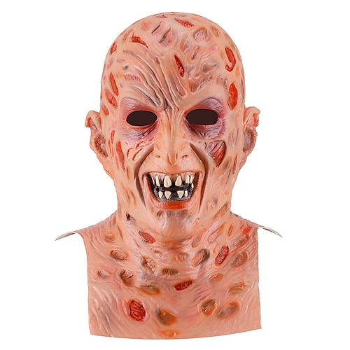 Freddy Krüger Maske Halloween Requisiten Halloween Horror Gruseliges Kostüm Erwachsene Herren Halloween Karneval Einfache Halloween-Kostüme Verkleiden Image