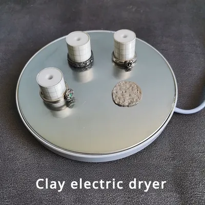 Black Glass Panel Electronic Dryer DIY Handwork Making Creative Modeling Sterling Silver Clay